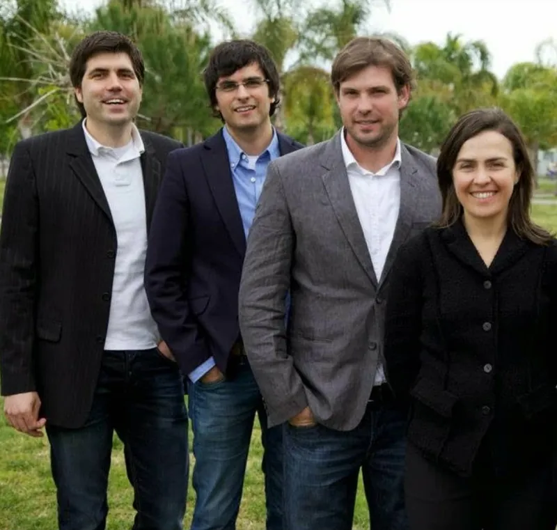 Felipe Bozzo con el equipo de Leaderbuilding en Valencia, entre ellos Maite Careaga y Sebastian Quirmbach